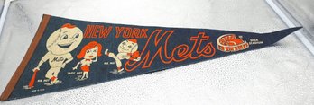 1960s NY Mets Felt Baseball Banner
