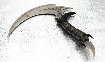 Very Sharp 16 Inch 2 Blade Reaper Fantasy Knife