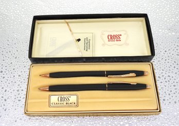 Vintage Classic Black Cross Pen & Pencil Set