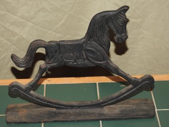 Cast Iron Rocking Horse Doorstop