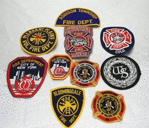 Nice Lot Of Vintage Fire Dept Patches