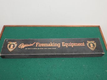 1950s Official Boy Scouts Firemaking Equipment In Original Box