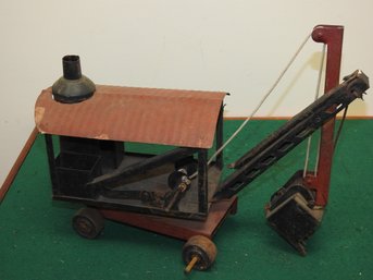 Antique Pressed Steel Keystone Crane Toy