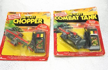 Rare 1986 Arco Toys Remote Control Diecast Tank Chopper NIB