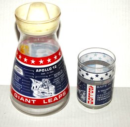 1970s Apollo Nasa Space Mission Carafe & Glass