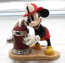 High End Walt Disney Collection Retired Mickey Mouse Figurine With COA