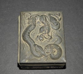 Old Asian Dragon Topped Trinket Box