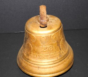 ANTIQUE VINTAGE 1878 SAIGNELEGIER CHIANTEL FONDEUR SWISS Brass Bell