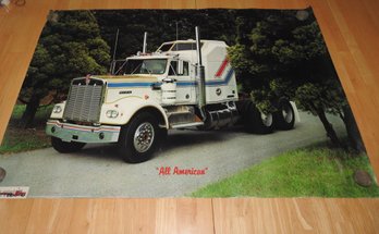 1976 All American 18 Wheeler Poster  24 X 36