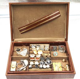 Vintage Mens Cuff Links Case Included
