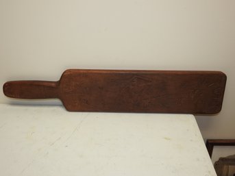 Vintage Wooden Spring Axe Fraternity Paddle