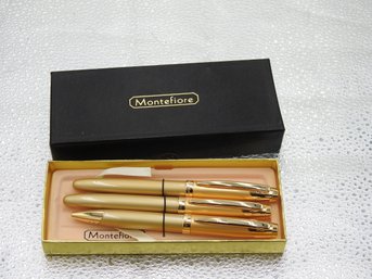 Montefiore Gold Tone Pen Set