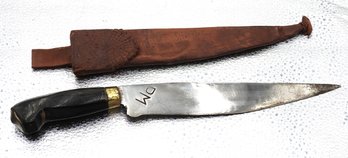 Old Vintage 12 Inch Custom Made Knife Stamped DM