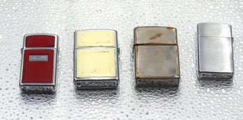 Lot Of 4 Vintage Zippo Lighters