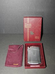 Vintage Ronson Lighter & Cigarette Case Combo In Original Box