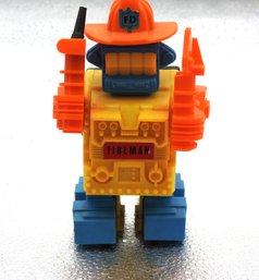 1970 Ding A Lings Toy Fireman Robot Toy