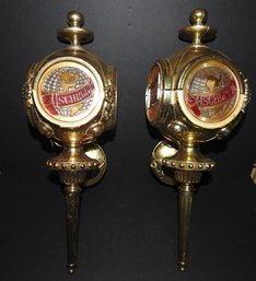 Awesome Pair Of 1960s 24 Inch Schlitz Beer Advertising Wall Sconces