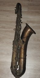 Antique 40 Inch 1920s Conn Saxaphone