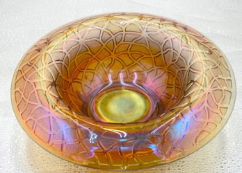 G20 Early Dugan Tree Of Life Carnival Glass Bowl