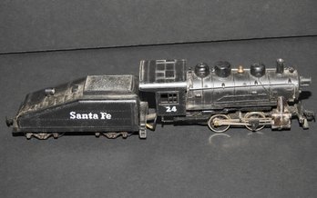 Vintage HO Scale Santa Fe 24 Train Locomotive