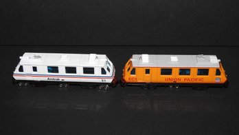 Vintage HO Scale Amtrak Union Pacific Trolley Car Trains