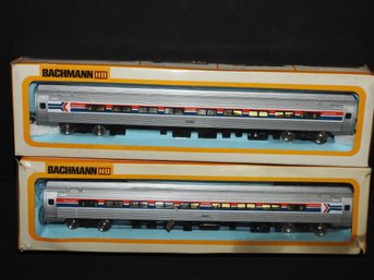 Lot Of 2 Vintage HO Scale Amtrak Coach Cars