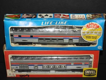 Lot Of 2 Vintage Amtrak Reservation Coach Train Cars