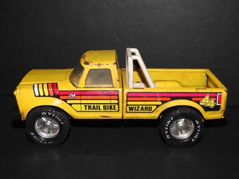 Vintage Pressed Steel Nylint Steel Trail Bike Wizard 4x4 Pick Up Truck 11 Inches