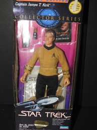 9 Inch Star Trek Captain James Kirk Collectors Action Figure Doll In Original Box