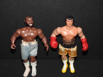 Vintage Rocky Balboa & Mr T Boxing Action Figures