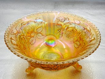 G54 Early Marigold Opalescent Carnival Glass Bowl
