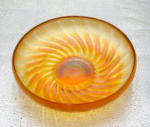 G56 Early Fenton Swirl Carnival Glass Bowl