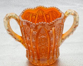 G59 Early Imperial Marigold Carnival Glass Sugar Bowl