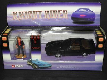 In Box Corgi Knight Rider Diecast Car And Figure  1/36 Scale