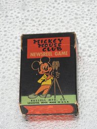 1960s Mickey Mouse News Reel Card Game