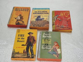 Lot Of 1950s Paperback Books Western War & More