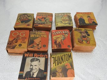 Old Lot Of The Better Little Books Mickey Mouse Dick Tracy & More
