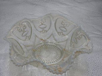 G73 Early Clear Opalescent Carnival Glass Dish