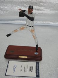 Danbury Mint NY Yankees Derek Jeter Statue With COA Aprox 10 Inches