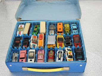 Case Full Of Vintage 1/64 Scale Diecast Cars Hot Wheels