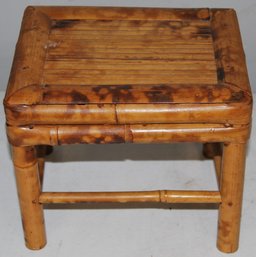 Small Vintage Bamboo Stool/plant Stand.