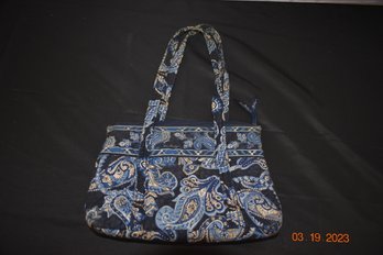 Vera Bradley Handbag - Lightly Used -  Blue Paisley Print