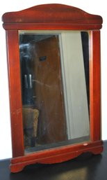 Vintage Wood Hanging Mirror