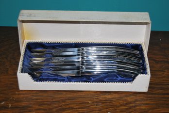 Vintage Set Of Six Solingen Steak Knife In Box