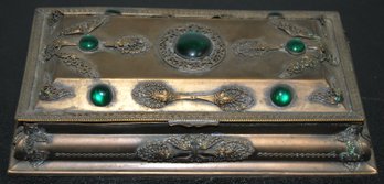 Vintage Metal Deco Storage Box/jewelry Box