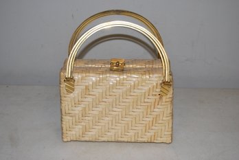 Vintage 1960' Basketweave Handbag