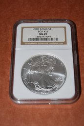 2006 1 Ounce Silver Eagle Coin (#28) Graded MS69