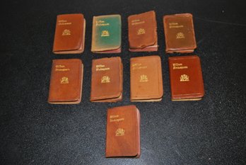 9 Shakespeare Mini Books Volumes Circa 1900 Knicker Bocker Leather And Novelty Co