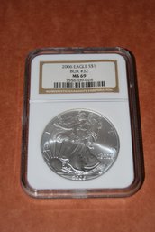 2006 1 Ounce Silver Eagle Coin (#32) Graded MS69