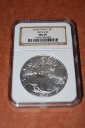 2006 1 Ounce Silver Eagle Coin (#33) Graded MS69